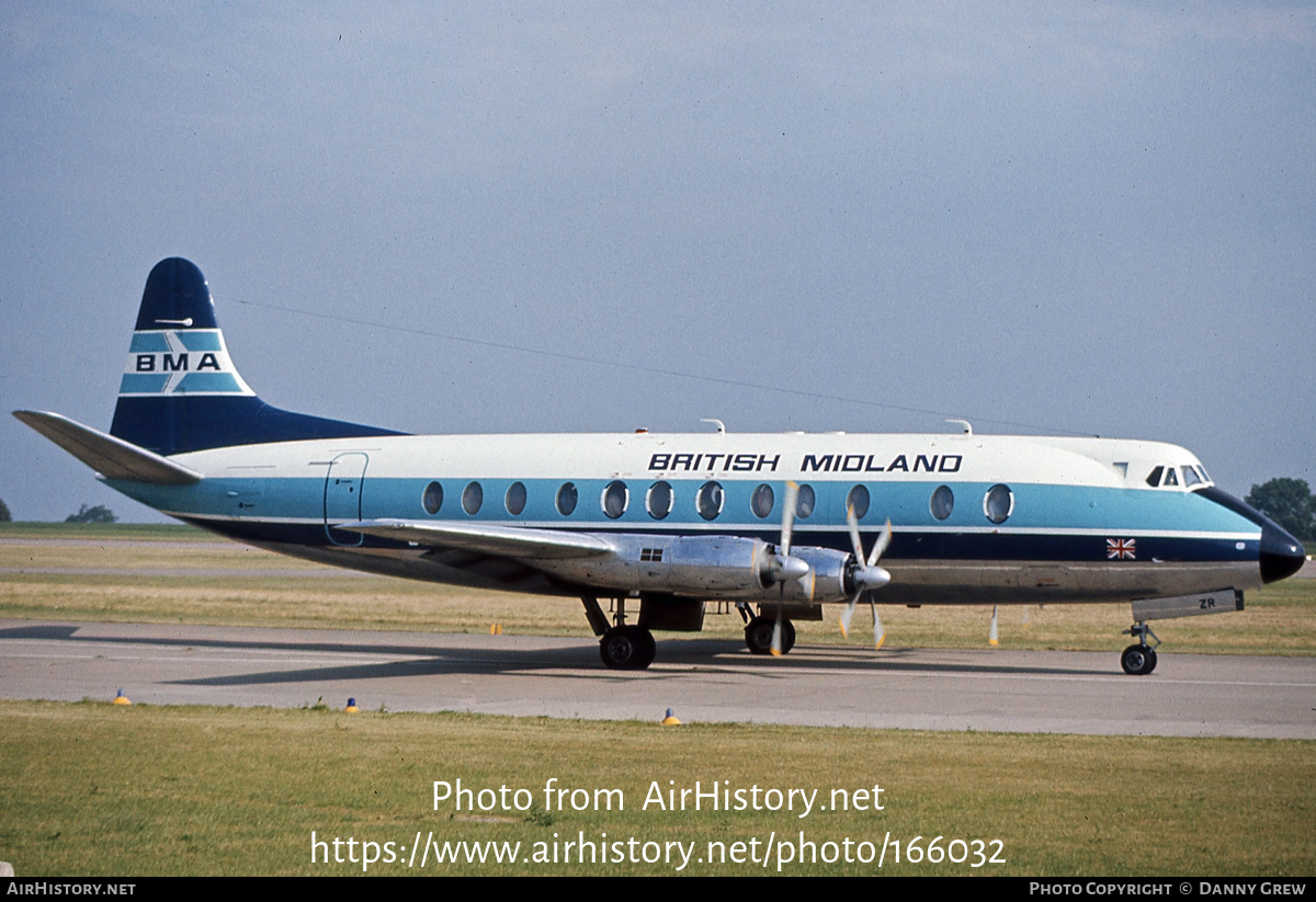 Aircraft Photo of G-BCZR | Vickers 838 Viscount | British Midland Airways - BMA | AirHistory.net #166032