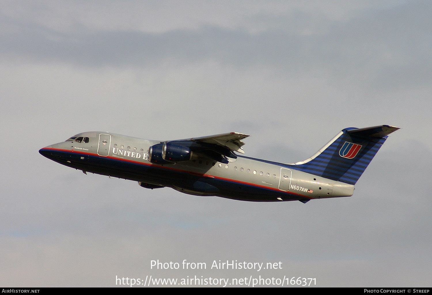 Aircraft Photo of N607AW | British Aerospace BAe-146-200A | United Express | AirHistory.net #166371