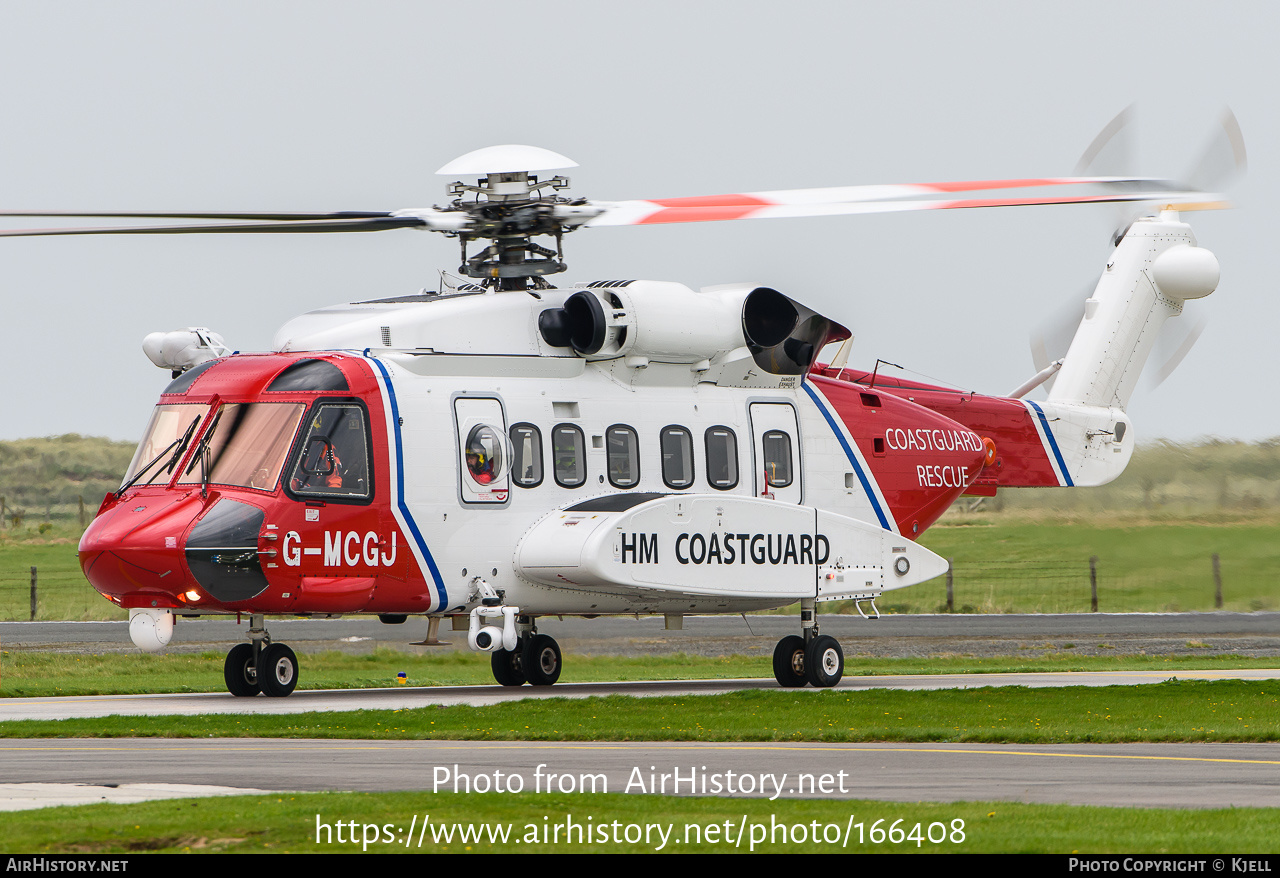 Aircraft Photo of G-MCGJ | Sikorsky S-92A | HM Coastguard | AirHistory.net #166408