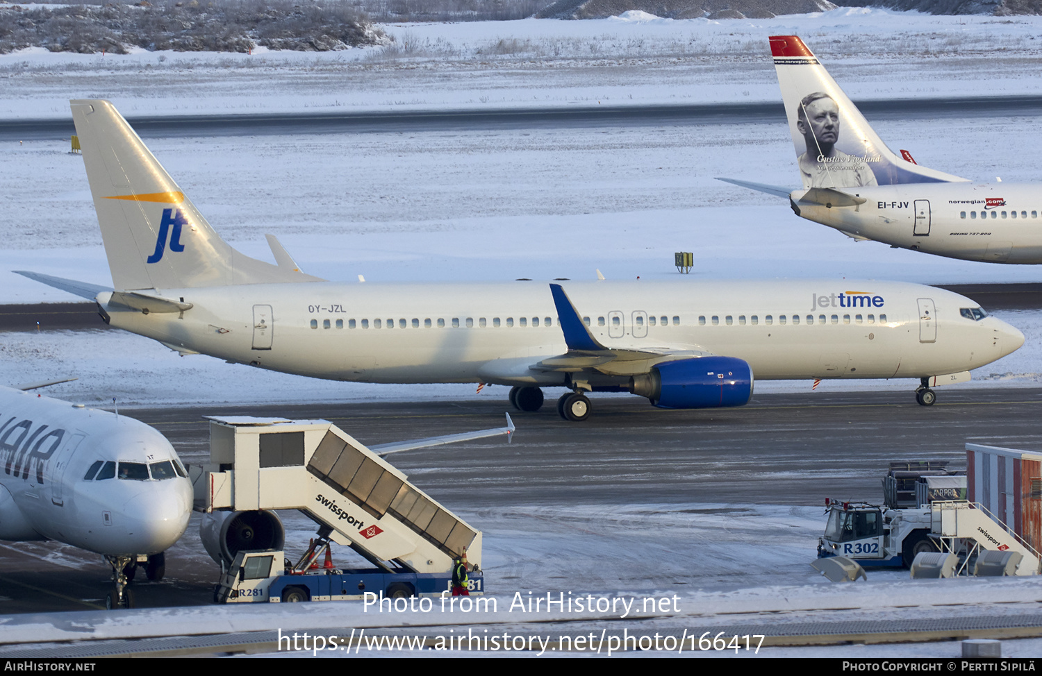 Aircraft Photo of OY-JZL | Boeing 737-804 | Jettime | AirHistory.net #166417