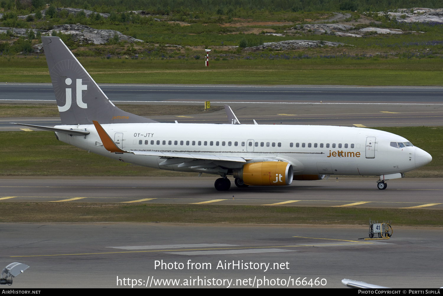 Aircraft Photo of OY-JTY | Boeing 737-7Q8 | Jettime | AirHistory.net #166460