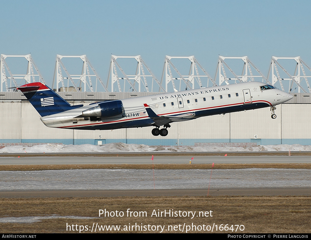 Aircraft Photo of N447AW | Bombardier CRJ-200ER (CL-600-2B19) | US Airways Express | AirHistory.net #166470