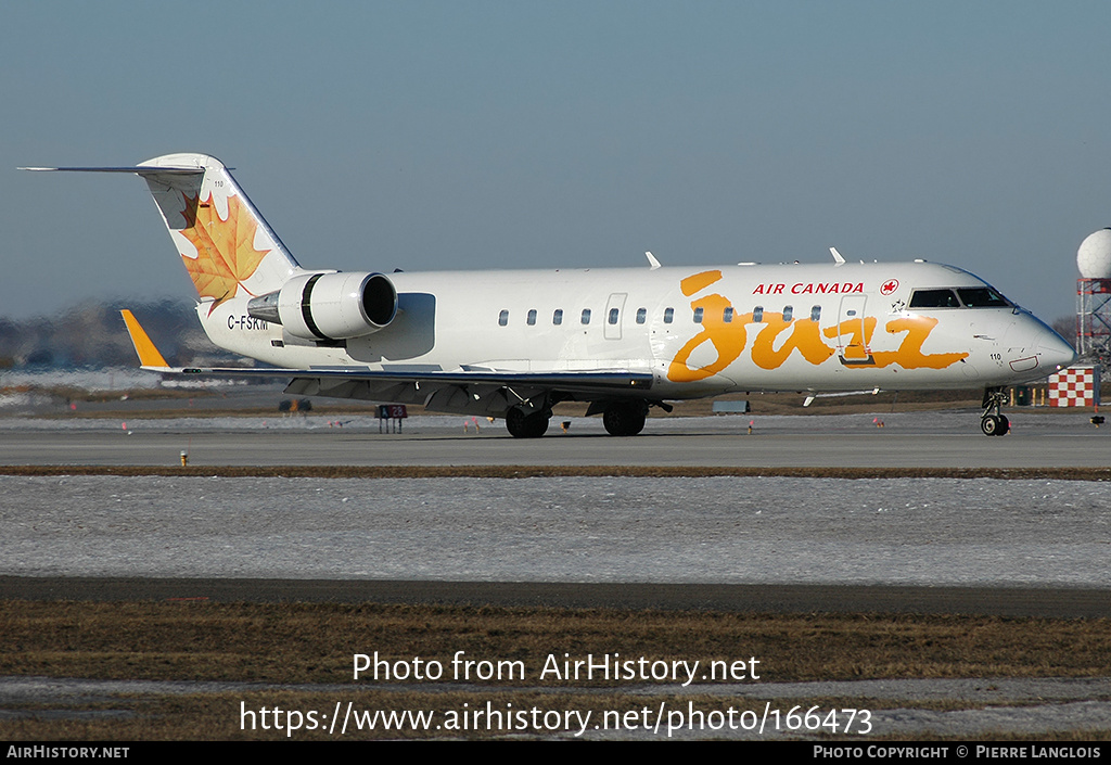 Aircraft Photo of C-FSKM | Canadair CRJ-100ER (CL-600-2B19) | Air Canada Jazz | AirHistory.net #166473