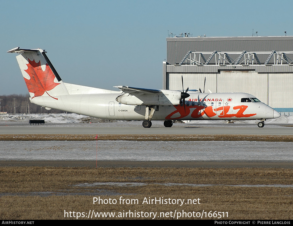 Aircraft Photo of C-GMON | De Havilland Canada DHC-8-301 Dash 8 | Air Canada Jazz | AirHistory.net #166511