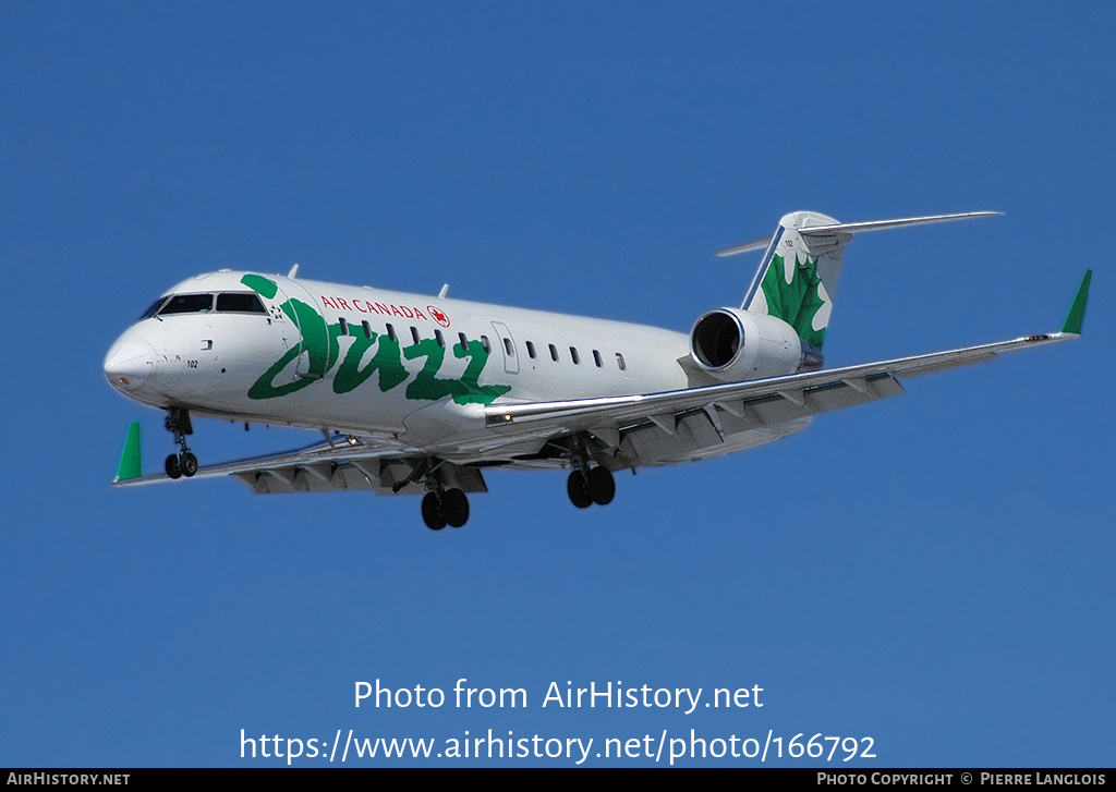 Aircraft Photo of C-FRIB | Canadair CRJ-100ER (CL-600-2B19) | Air Canada Jazz | AirHistory.net #166792