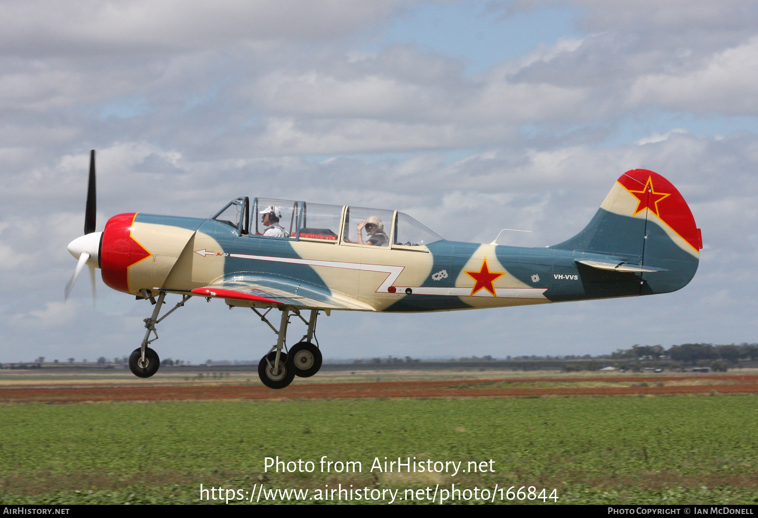 Aircraft Photo of VH-VVS | Yakovlev Yak-52 | Soviet Union - Air Force | AirHistory.net #166844