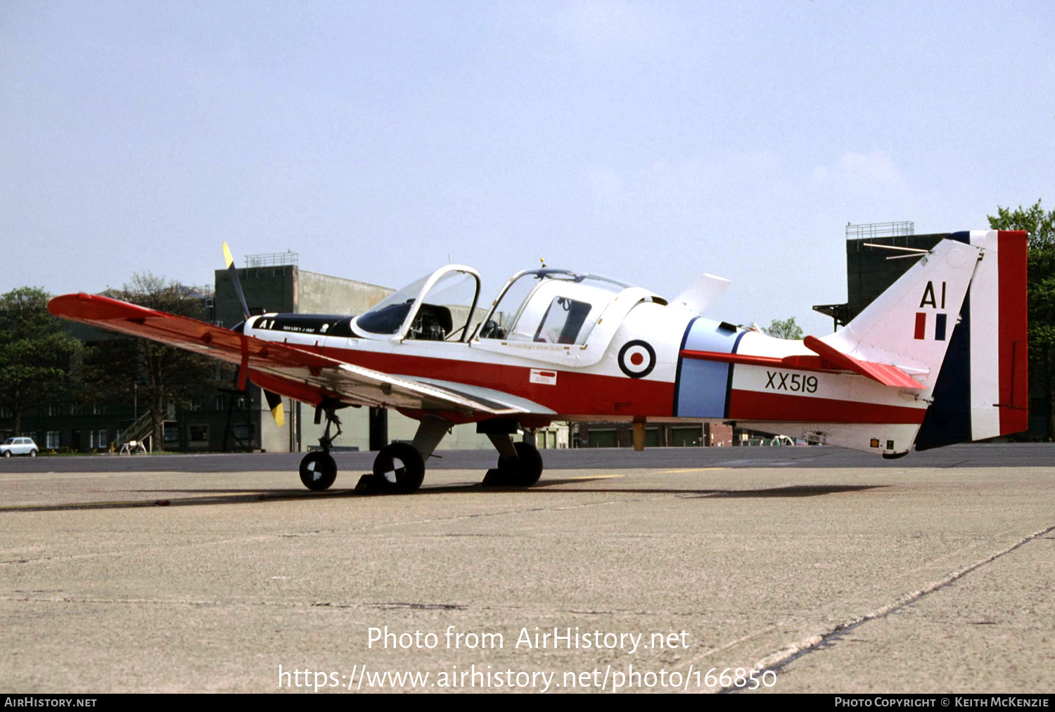 Aircraft Photo of XX519 | Scottish Aviation Bulldog T1 | UK - Air Force | AirHistory.net #166850