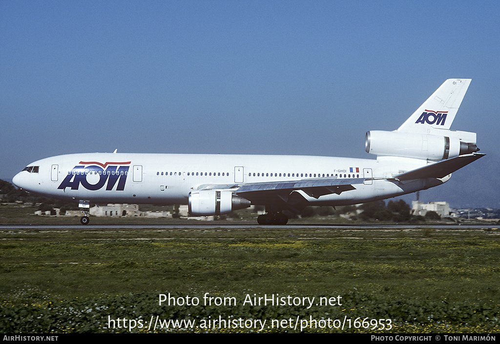 Aircraft Photo of F-GHOI | McDonnell Douglas DC-10-30 | AOM French Airlines | AirHistory.net #166953