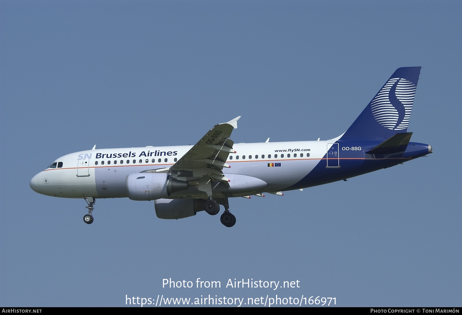 Aircraft Photo of OO-SSG | Airbus A319-112 | SN Brussels Airlines | AirHistory.net #166971