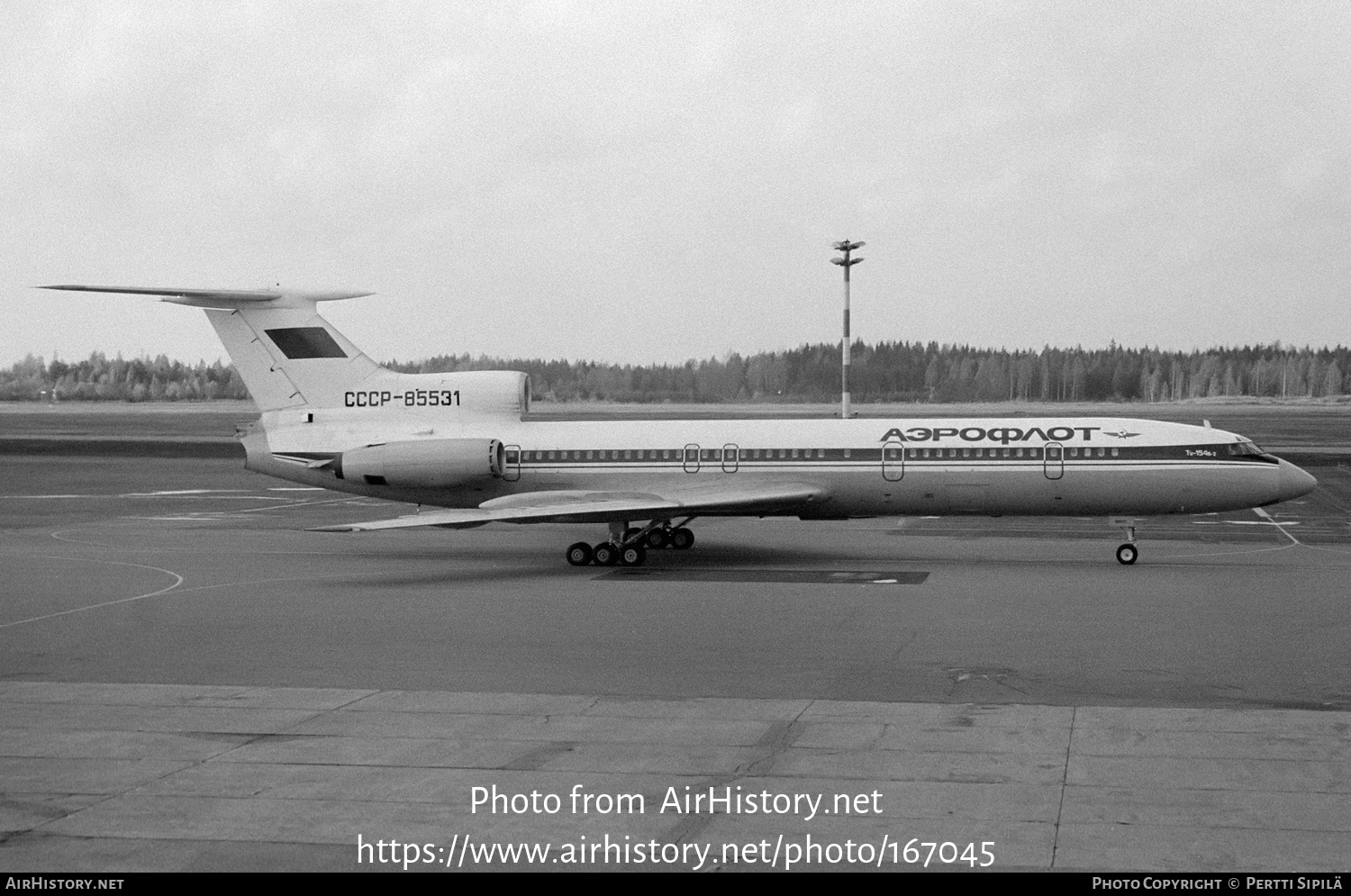 Aircraft Photo of CCCP-85531 | Tupolev Tu-154B-2 | Aeroflot | AirHistory.net #167045