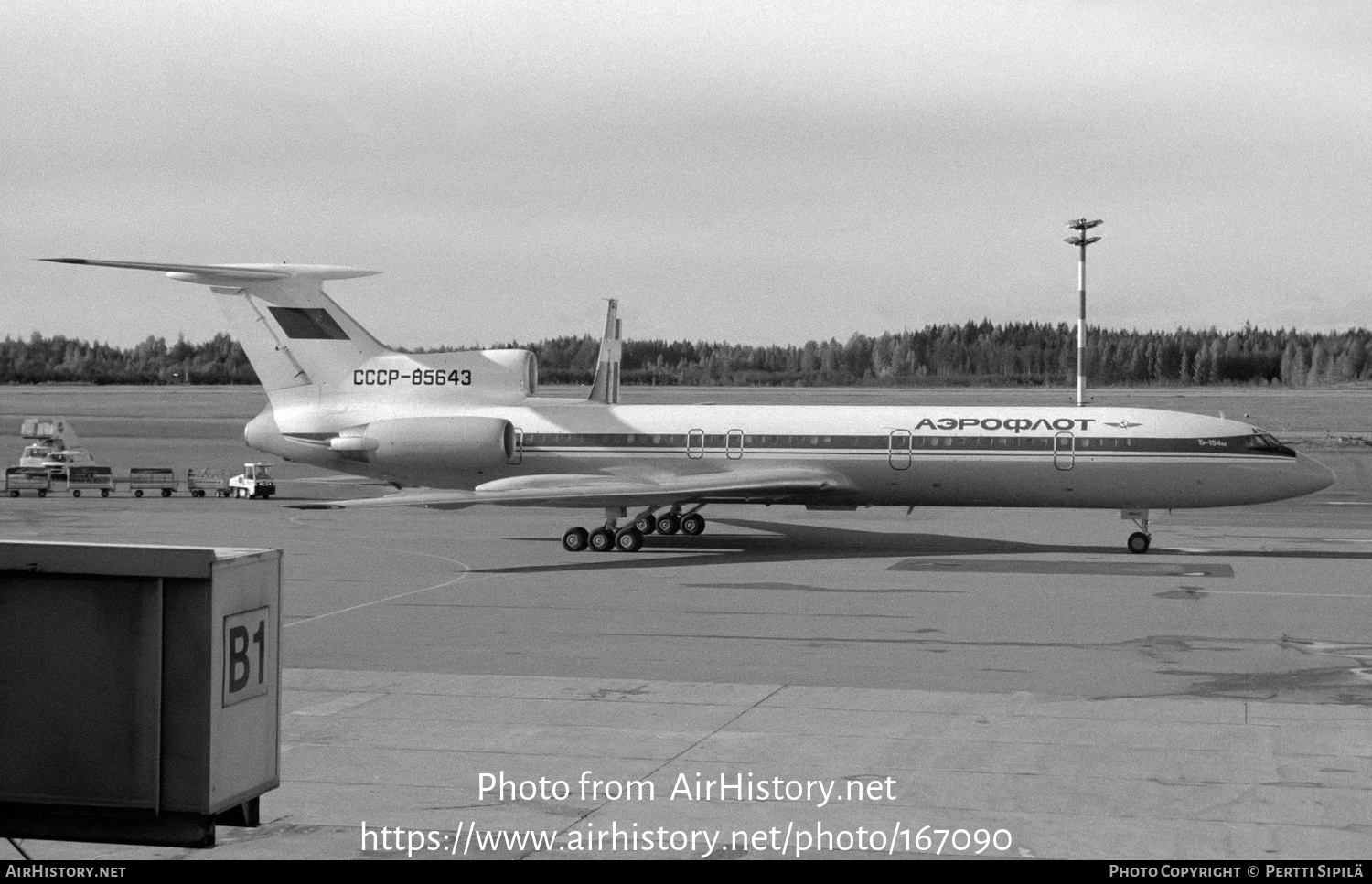 Aircraft Photo of CCCP-85643 | Tupolev Tu-154M | Aeroflot | AirHistory.net #167090