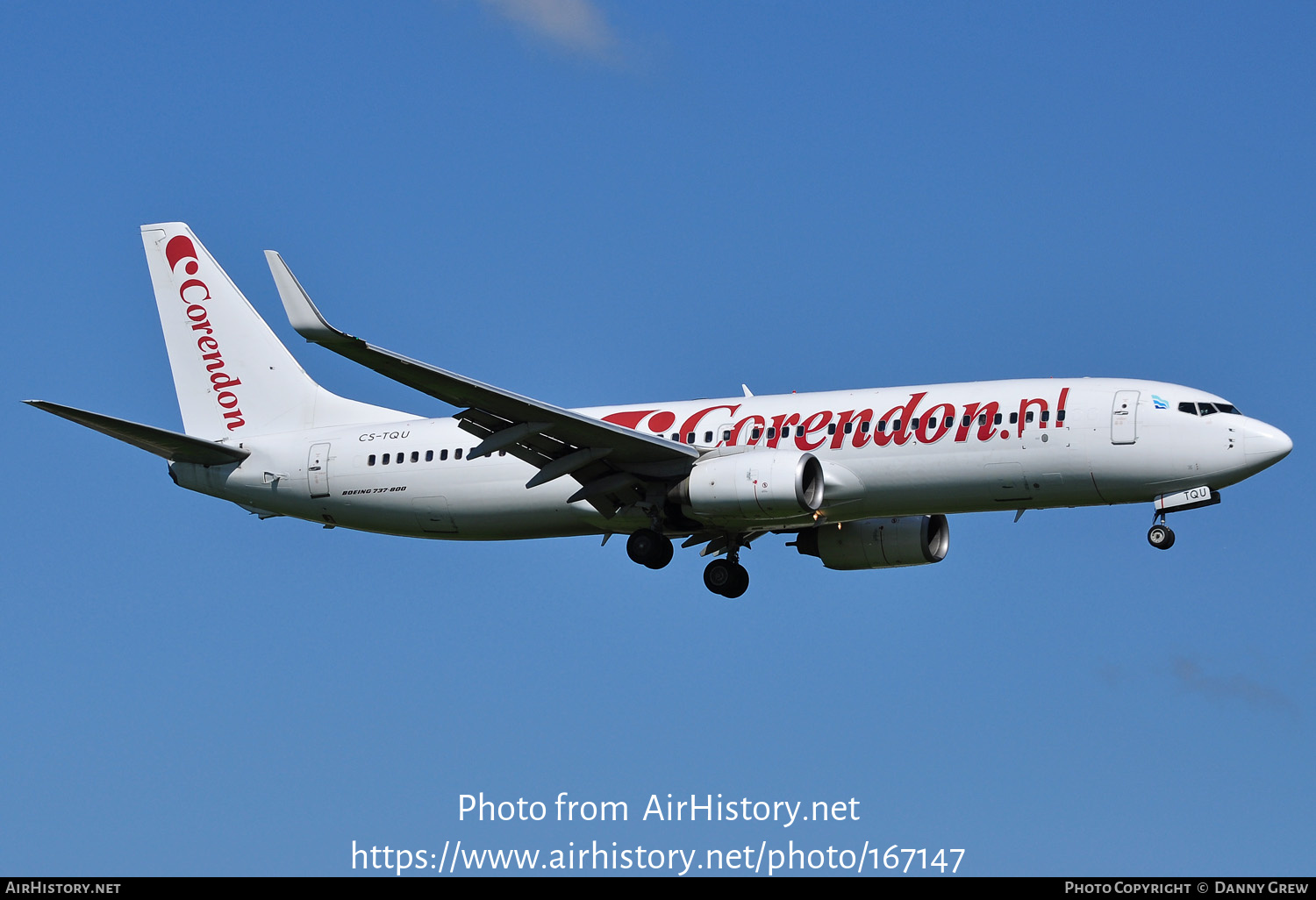 Aircraft Photo of CS-TQU | Boeing 737-8K2 | Corendon Dutch Airlines | AirHistory.net #167147