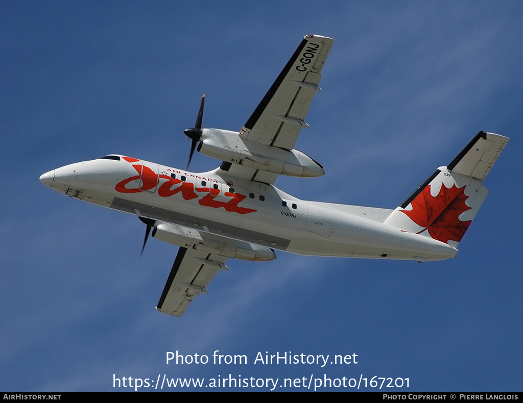 Aircraft Photo of C-GONJ | De Havilland Canada DHC-8-102 Dash 8 | Air Canada Jazz | AirHistory.net #167201