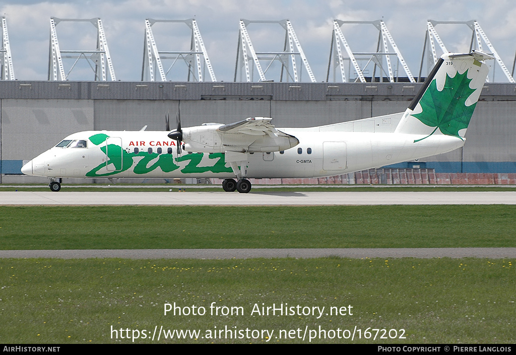 Aircraft Photo of C-GMTA | De Havilland Canada DHC-8-301 Dash 8 | Air Canada Jazz | AirHistory.net #167202