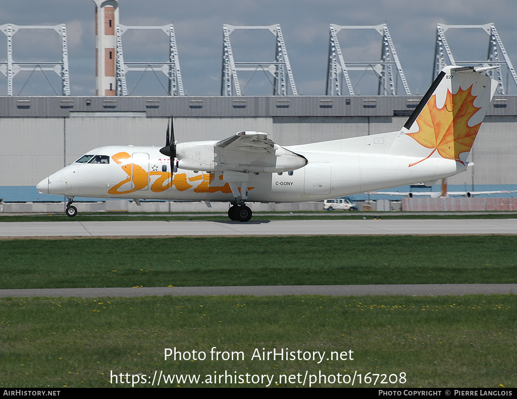 Aircraft Photo of C-GONY | De Havilland Canada DHC-8-102 Dash 8 | Air Canada Jazz | AirHistory.net #167208