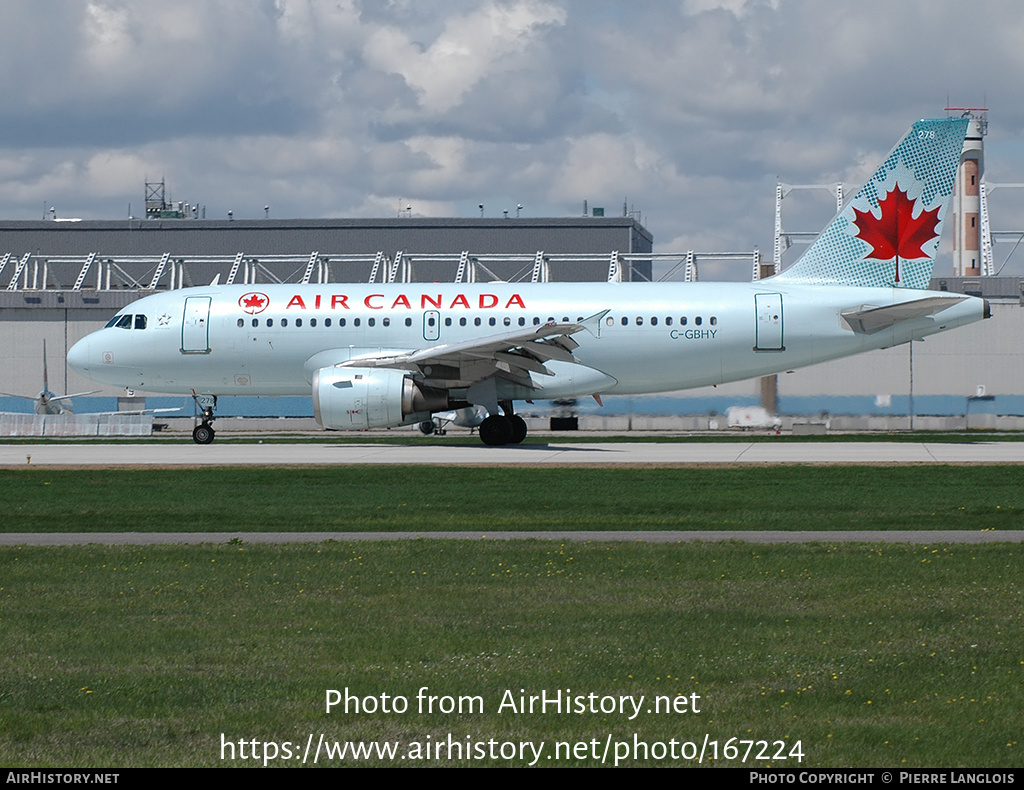 Aircraft Photo of C-GBHY | Airbus A319-114 | Air Canada | AirHistory.net #167224