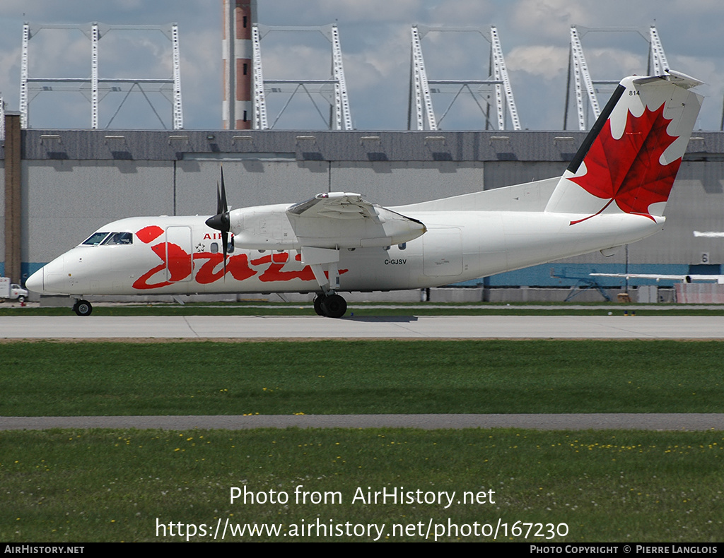 Aircraft Photo of C-GJSV | De Havilland Canada DHC-8-102 Dash 8 | Air Canada Jazz | AirHistory.net #167230