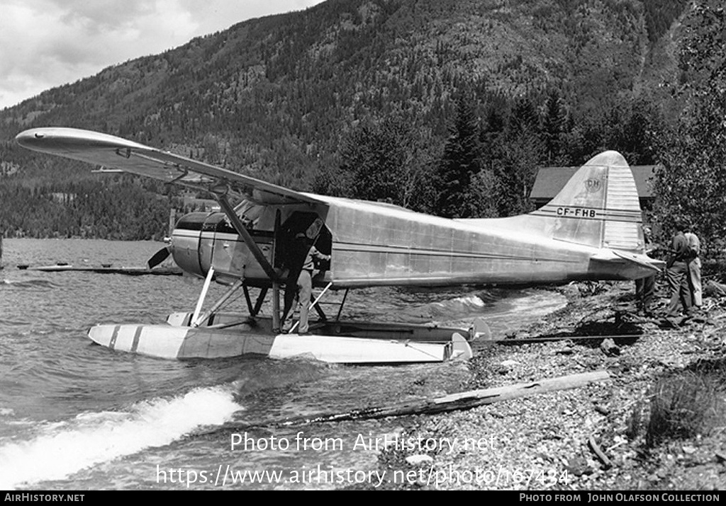 Aircraft Photo of CF-FHB | De Havilland Canada DHC-2 Beaver Mk1 | AirHistory.net #167434