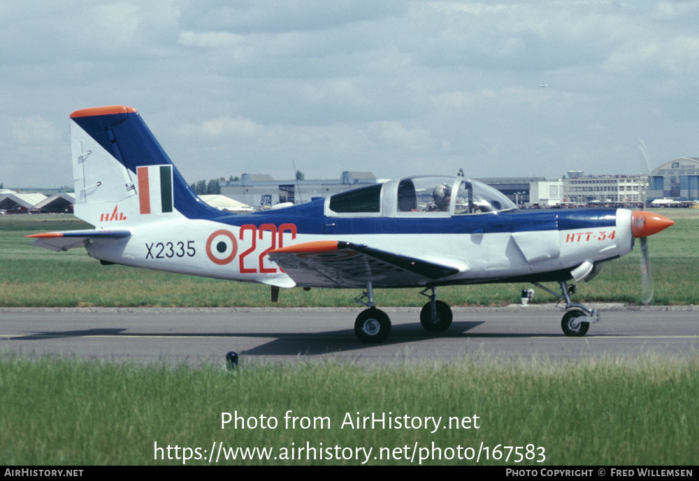 Aircraft Photo of X2335 | Hindustan HTT-34 | India - Air Force | AirHistory.net #167583