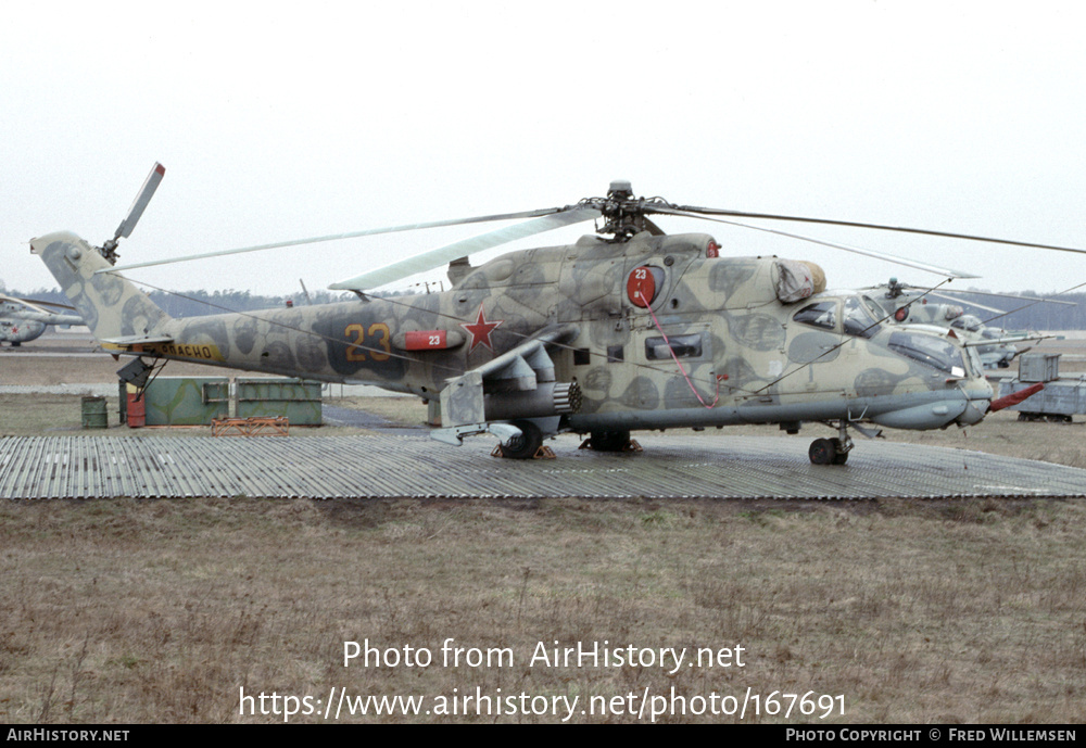 Aircraft Photo of 23 yellow | Mil Mi-24RCh | Russia - Air Force | AirHistory.net #167691