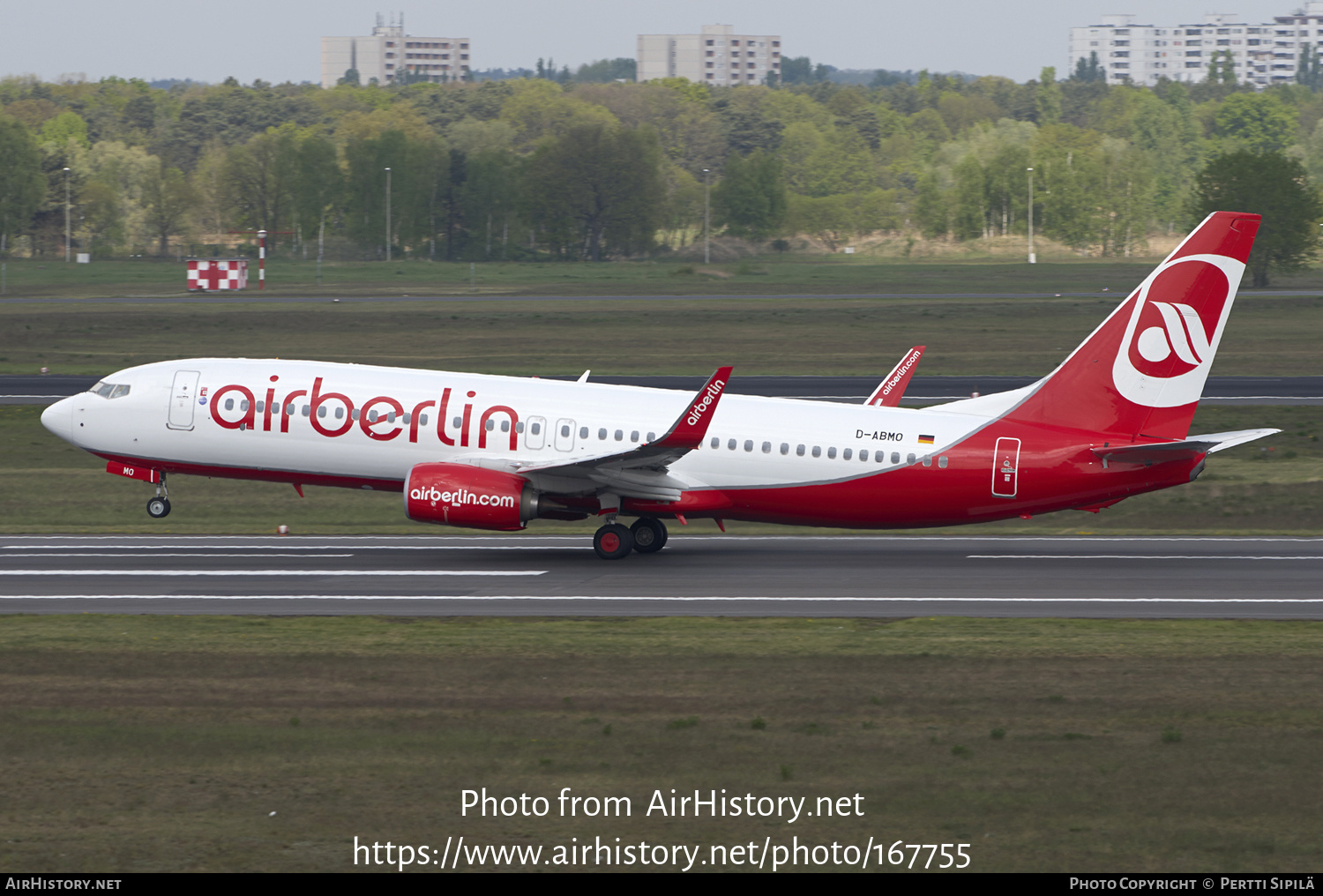 Aircraft Photo of D-ABMO | Boeing 737-86J | Air Berlin | AirHistory.net #167755