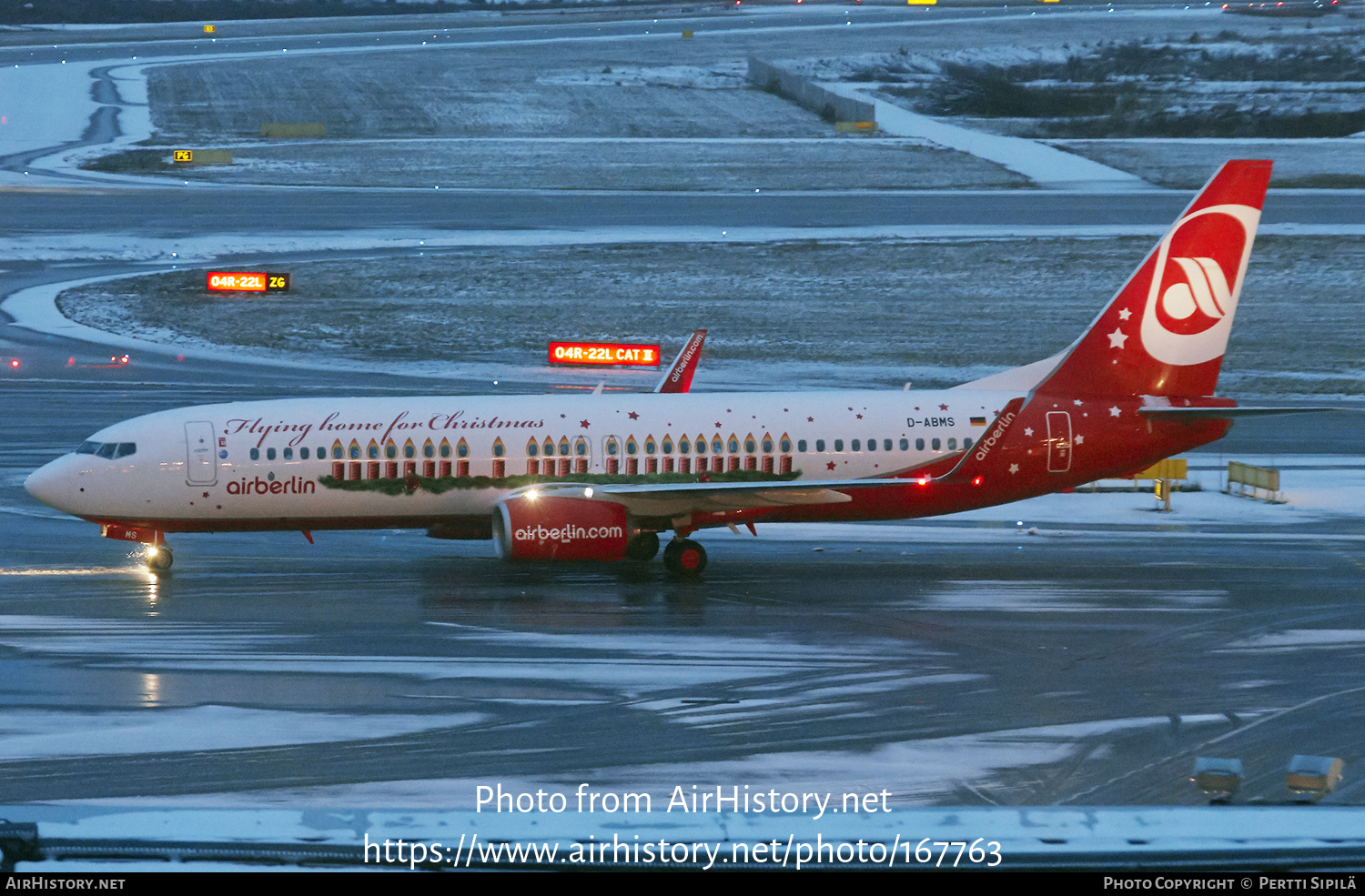 Aircraft Photo of D-ABMS | Boeing 737-86J | Air Berlin | AirHistory.net #167763