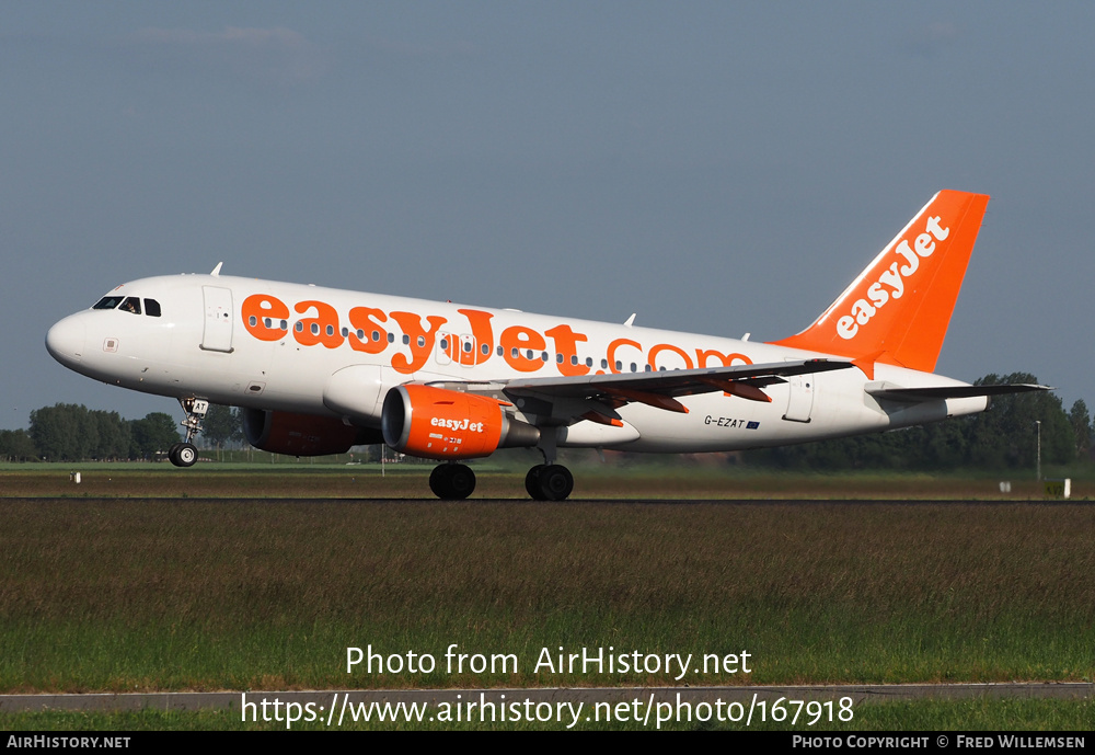 Aircraft Photo of G-EZAT | Airbus A319-111 | EasyJet | AirHistory.net #167918