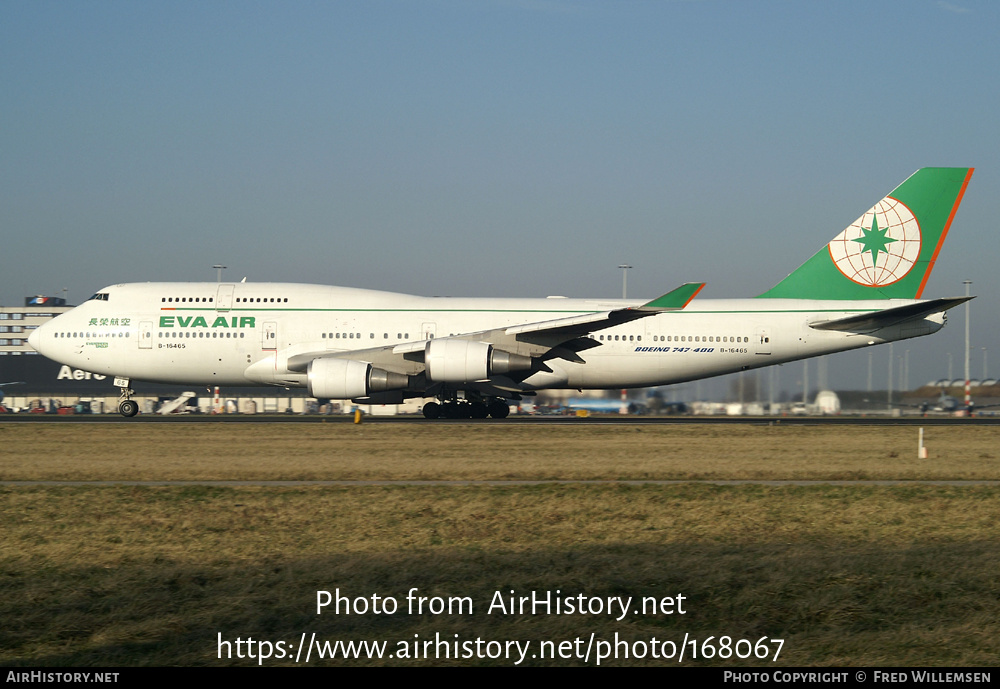 Aircraft Photo of B-16465 | Boeing 747-45EM | EVA Air | AirHistory.net #168067