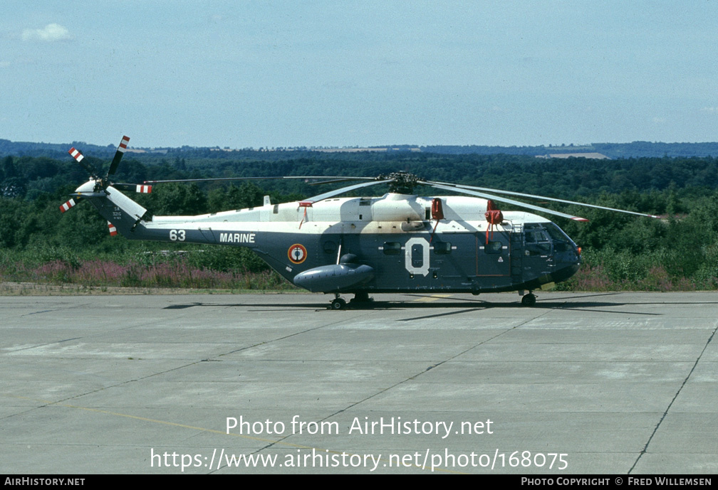 Aircraft Photo of 63 | Sud SA-321G Super Frelon | France - Navy | AirHistory.net #168075