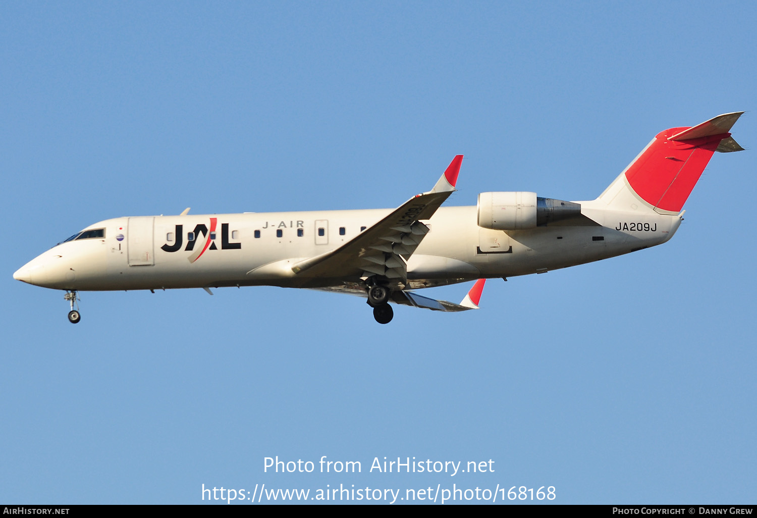 Aircraft Photo of JA209J | Bombardier CRJ-200ER (CL-600-2B19) | Japan Airlines - JAL | AirHistory.net #168168