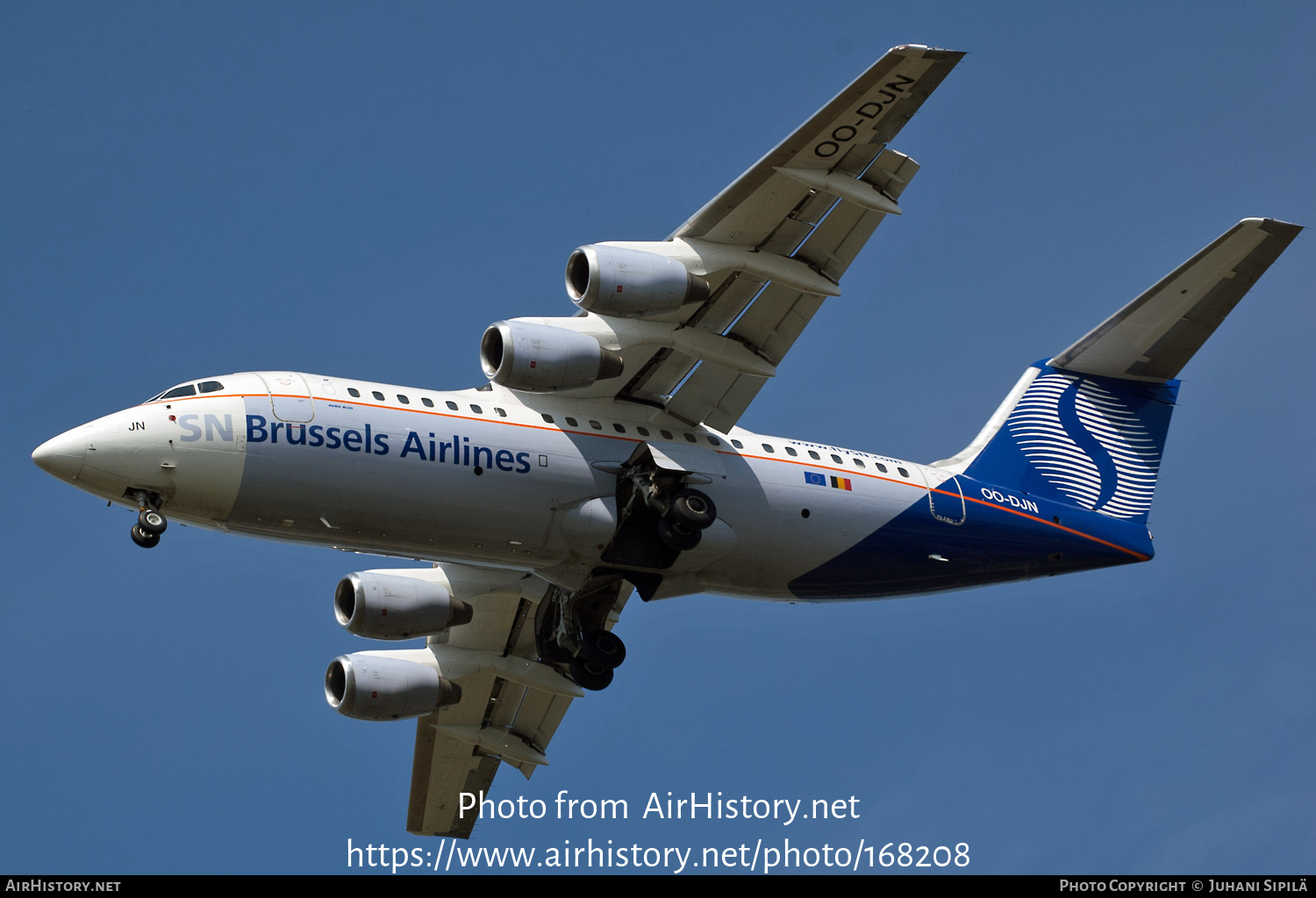 Aircraft Photo of OO-DJN | British Aerospace Avro 146-RJ85 | SN Brussels Airlines | AirHistory.net #168208