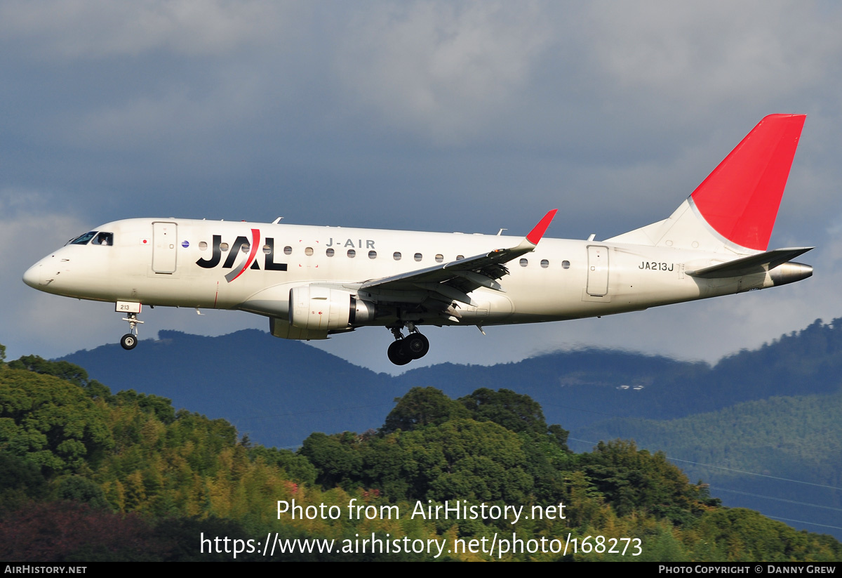 Aircraft Photo of JA213J | Embraer 170STD (ERJ-170-100STD) | Japan Airlines - JAL | AirHistory.net #168273