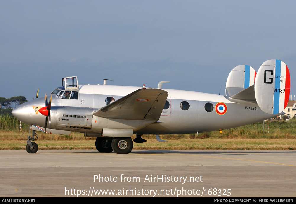 Aircraft Photo of F-AZVG / 189 | Dassault MD-312 Flamant | France - Air Force | AirHistory.net #168325