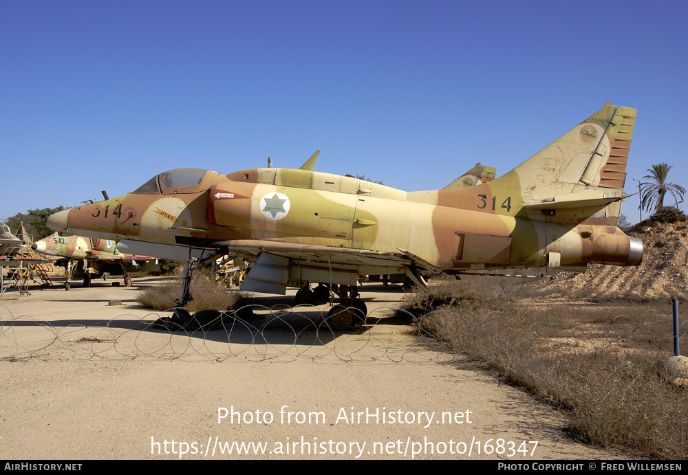 Aircraft Photo of 314 | McDonnell Douglas A-4N Skyhawk II (Aa-it) | Israel - Air Force | AirHistory.net #168347