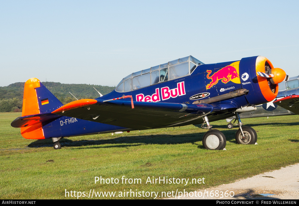 Aircraft Photo of D-FHGK | North American AT-16 Harvard IIB | Red Bull | AirHistory.net #168360