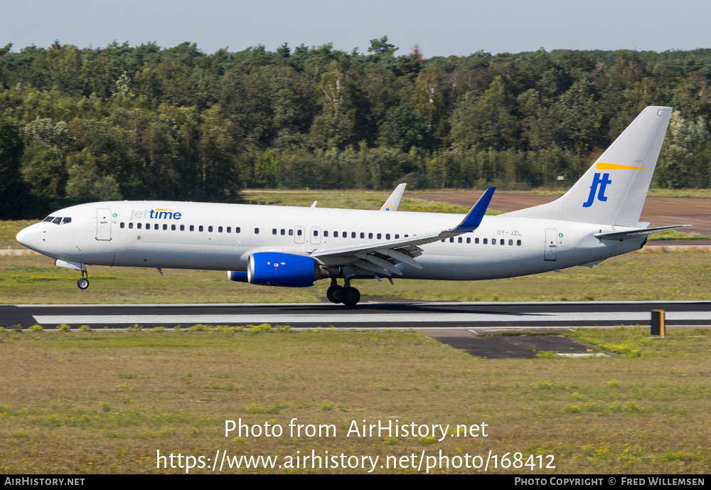 Aircraft Photo of OY-JZL | Boeing 737-804 | Jettime | AirHistory.net #168412