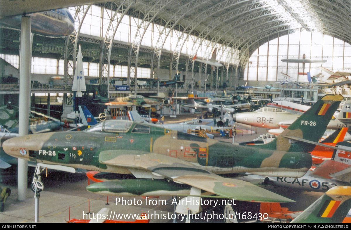 Aircraft Photo of FR-28 | Republic RF-84F Thunderflash | Belgium - Air Force | AirHistory.net #168430