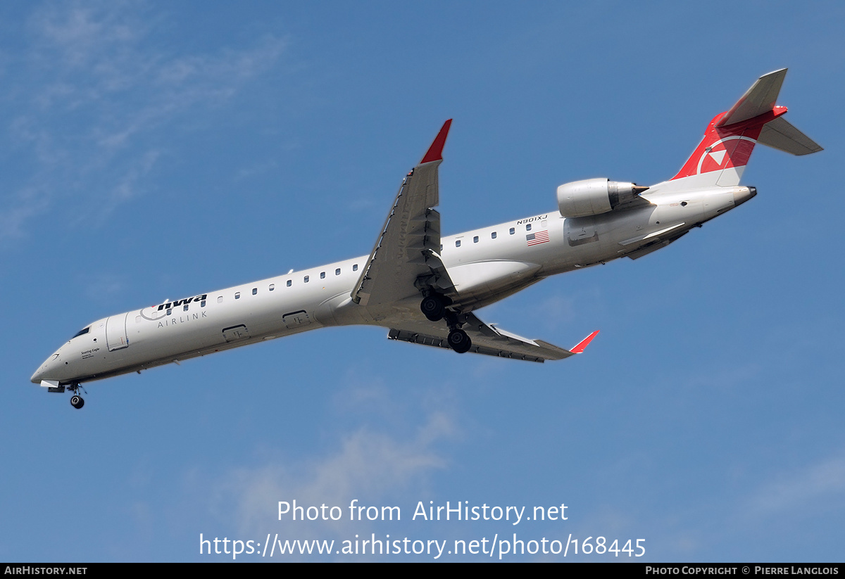 Aircraft Photo of N901XJ | Bombardier CRJ-900LR (CL-600-2D24) | NWA Airlink | AirHistory.net #168445