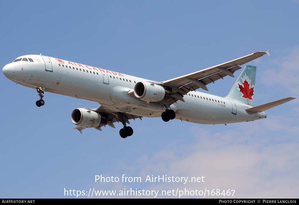 Aircraft Photo of C-GIUE | Airbus A321-211 | Air Canada | AirHistory.net #168467
