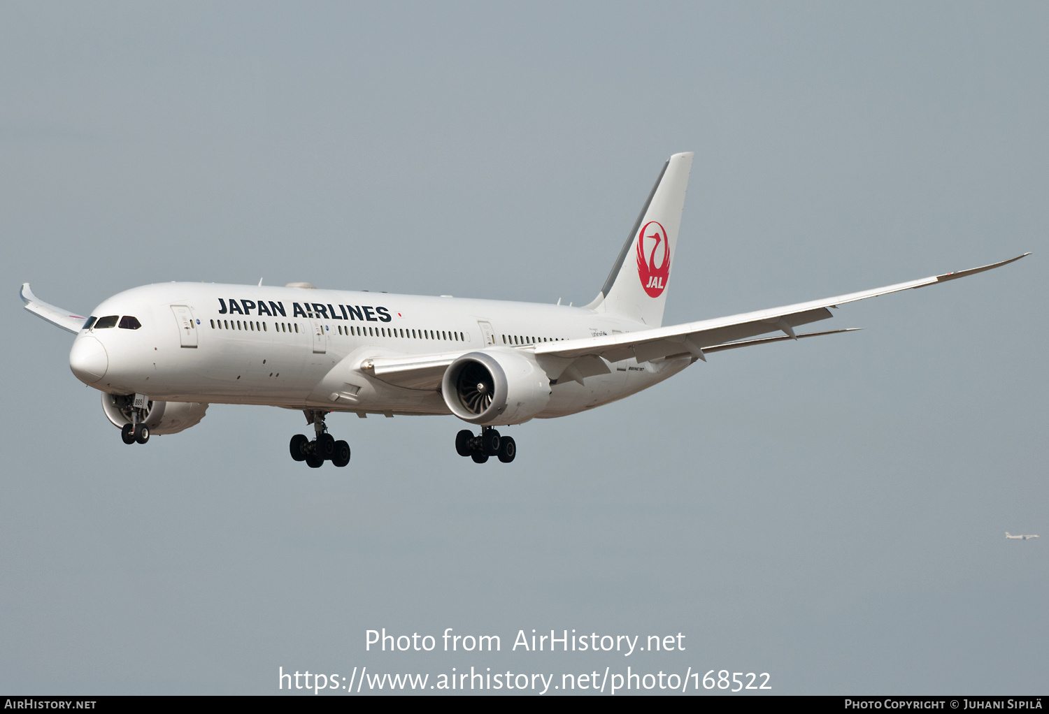 Aircraft Photo of JA865J | Boeing 787-9 Dreamliner | Japan Airlines - JAL | AirHistory.net #168522