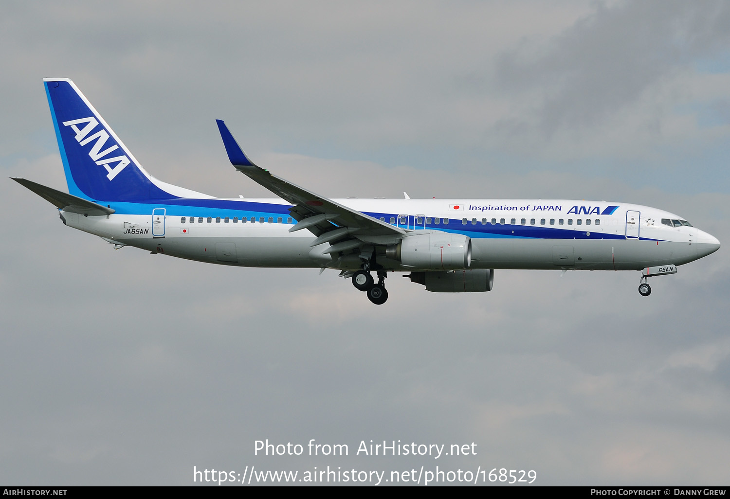 Aircraft Photo of JA65AN | Boeing 737-881 | All Nippon Airways - ANA | AirHistory.net #168529