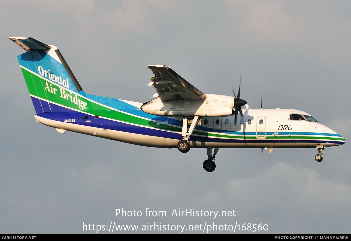 Aircraft Photo of JA802B | Bombardier DHC-8-201Q Dash 8 | Oriental Air Bridge - ORC | AirHistory.net #168560