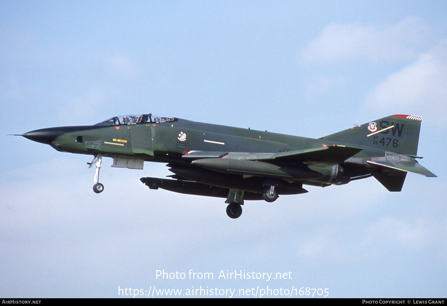 Aircraft Photo of 66-0476 / AF66-476 | McDonnell Douglas RF-4C Phantom II | USA - Air Force | AirHistory.net #168705