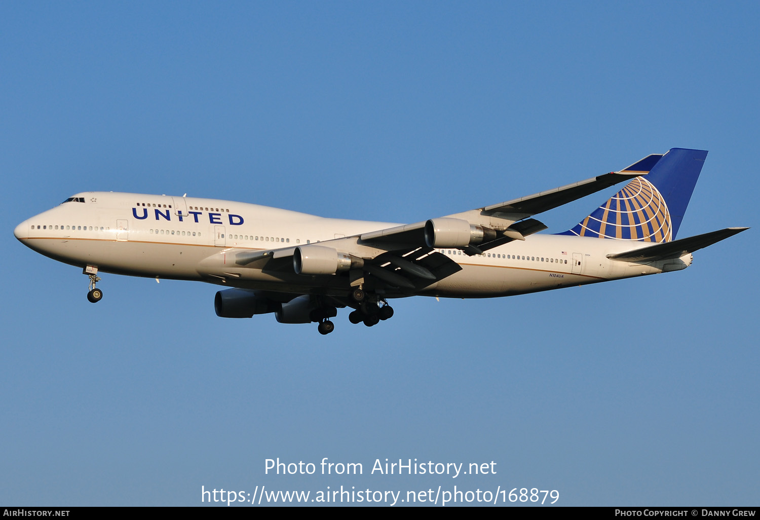 Aircraft Photo of N104UA | Boeing 747-422 | United Airlines | AirHistory.net #168879