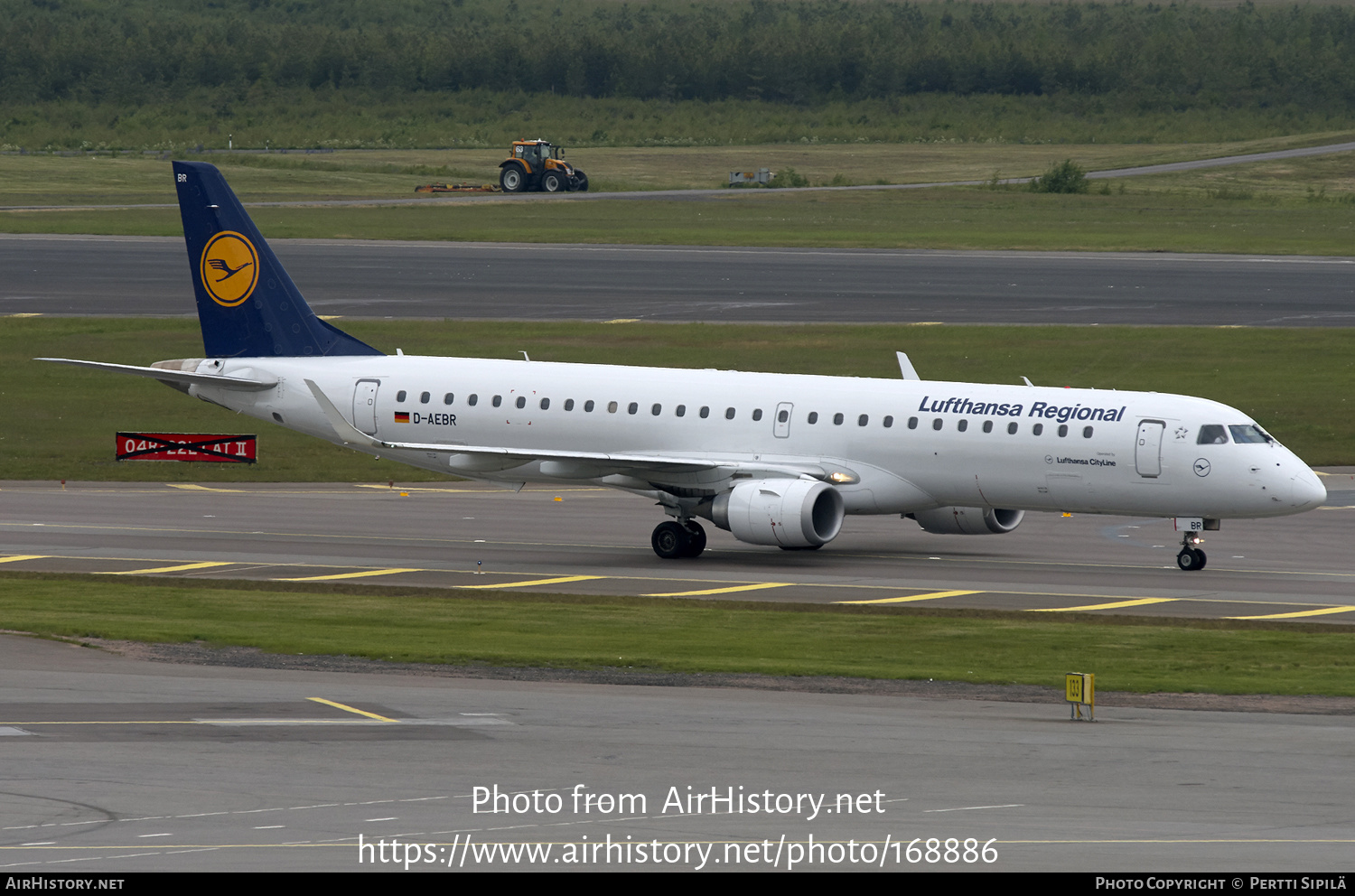 Aircraft Photo of D-AEBR | Embraer 195LR (ERJ-190-200LR) | Lufthansa Regional | AirHistory.net #168886