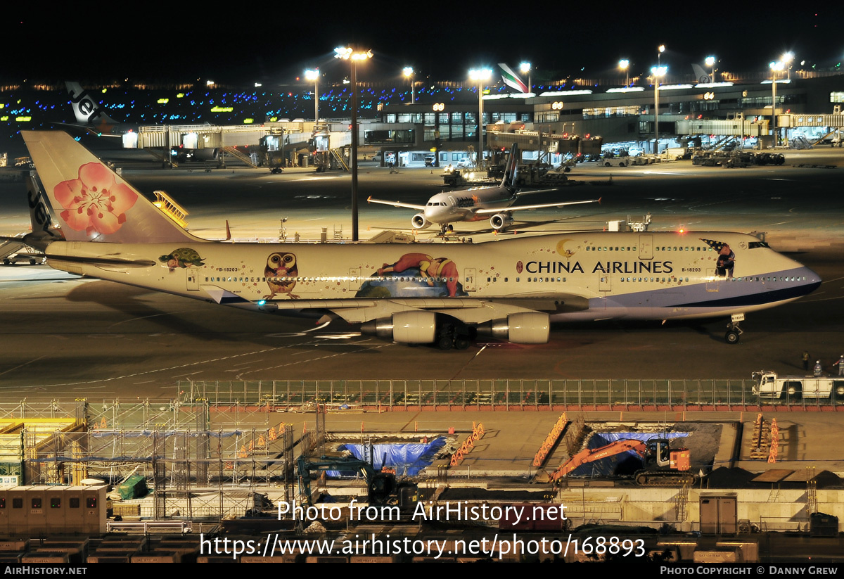 Aircraft Photo of B-18203 | Boeing 747-409 | China Airlines | AirHistory.net #168893