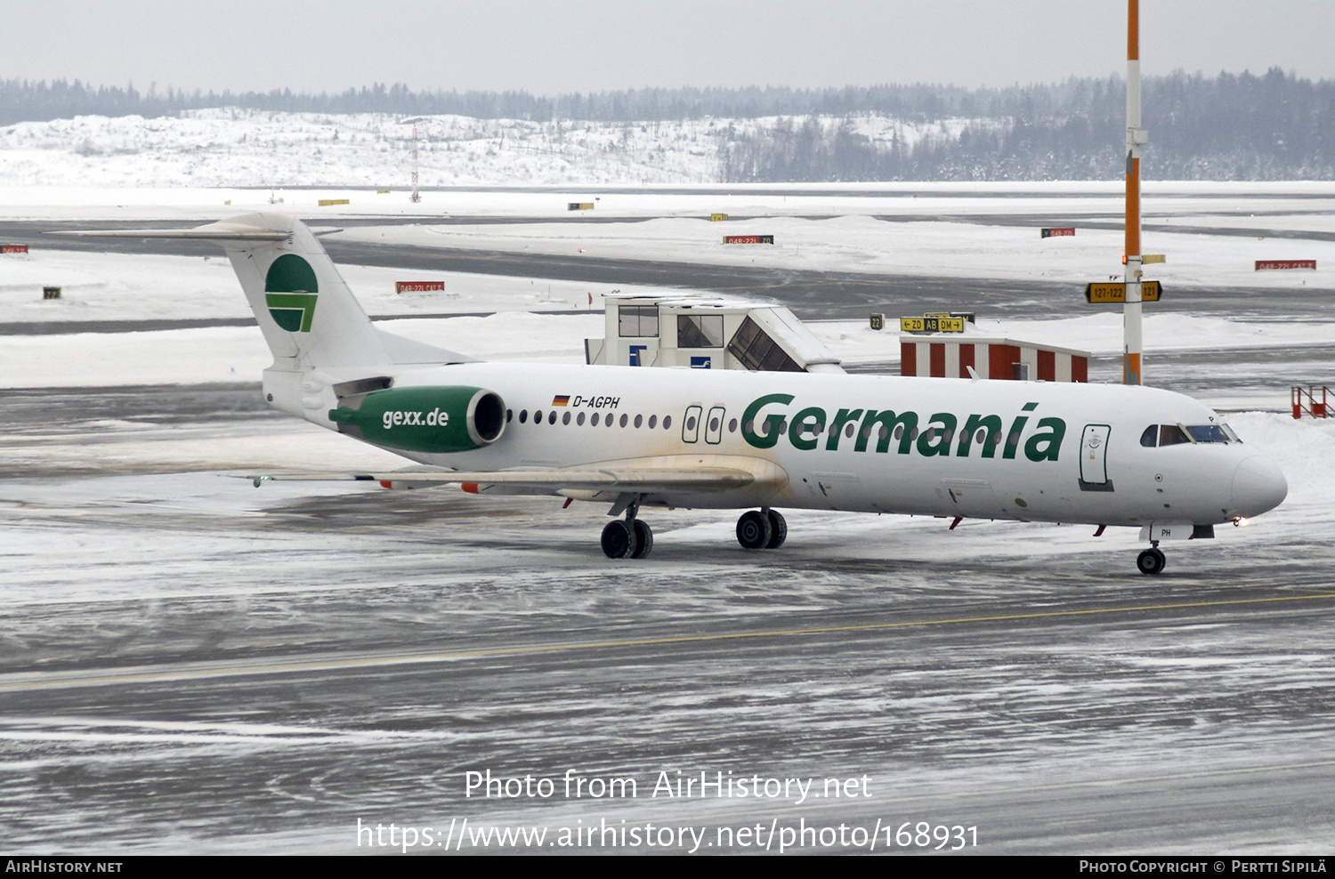 Aircraft Photo of D-AGPH | Fokker 100 (F28-0100) | Germania | AirHistory.net #168931