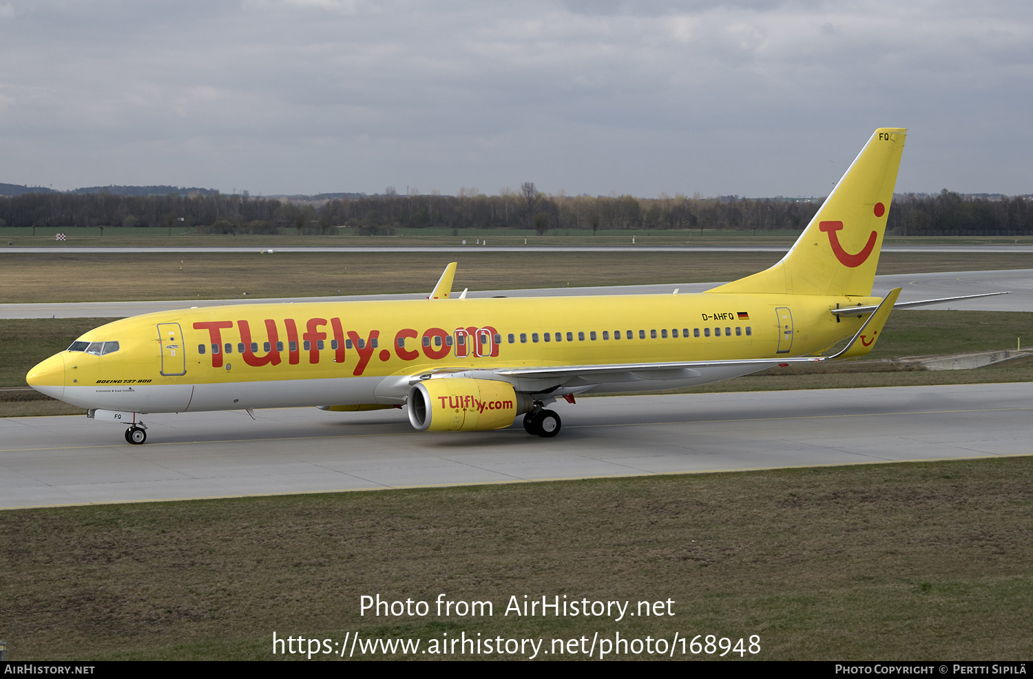 Aircraft Photo of D-AHFQ | Boeing 737-8K5 | TUIfly | AirHistory.net #168948