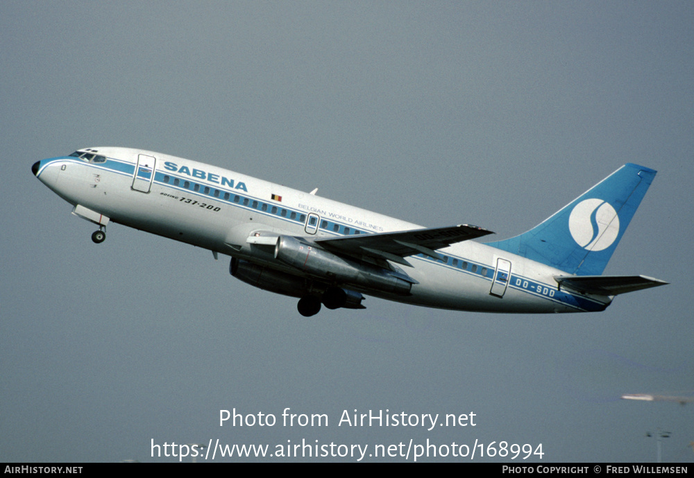 Aircraft Photo of OO-SDD | Boeing 737-229/Adv | Sabena | AirHistory.net #168994