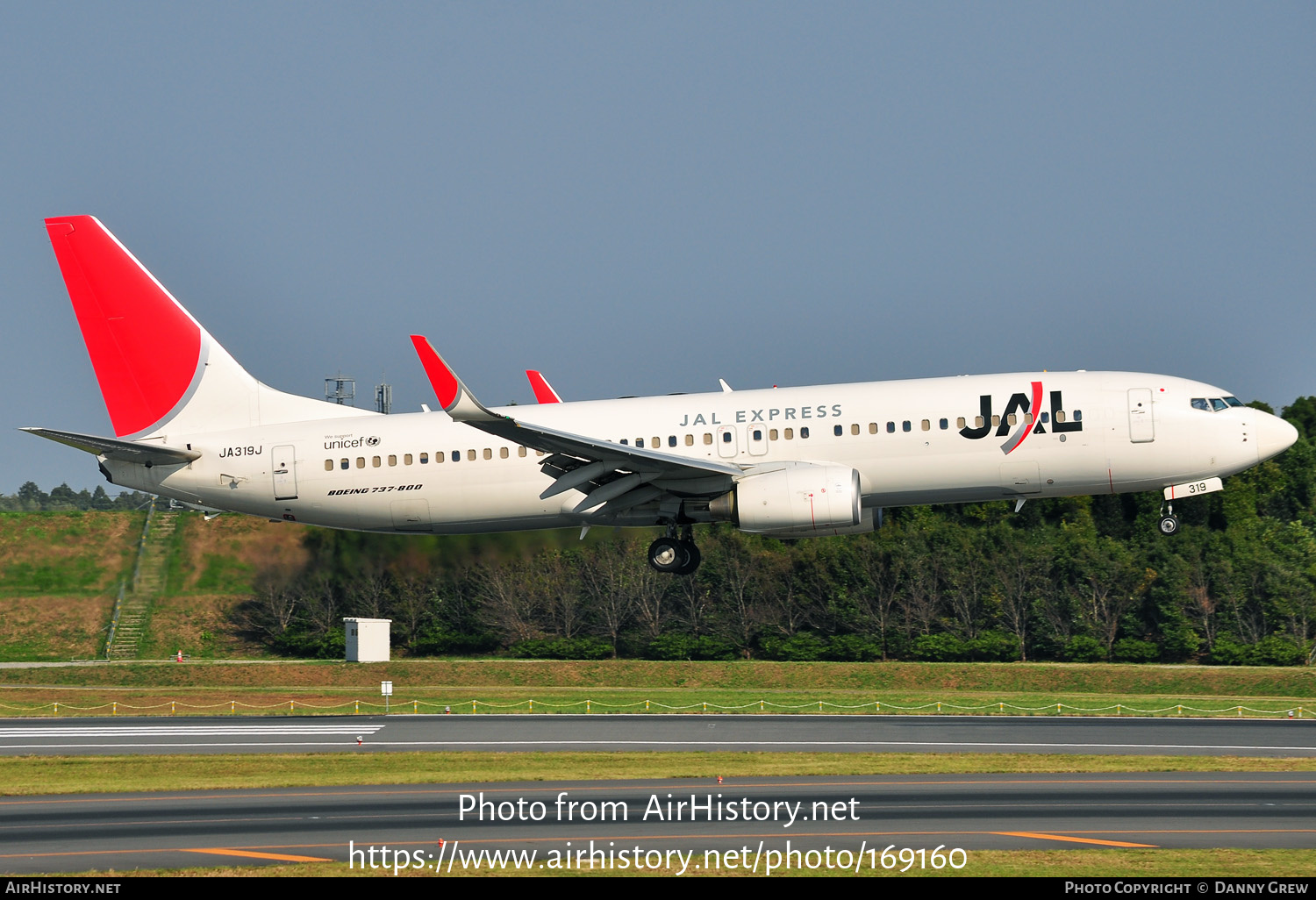 Aircraft Photo of JA319J | Boeing 737-846 | JAL Express - JAL | AirHistory.net #169160